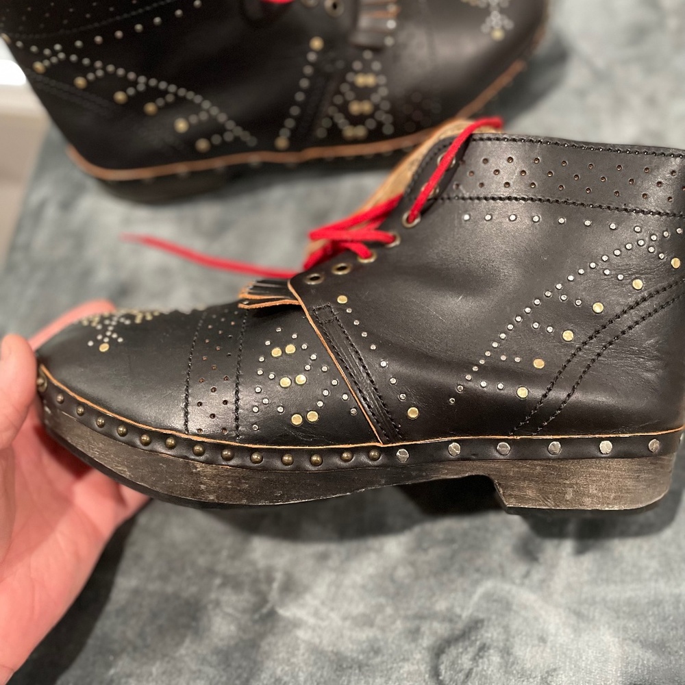 Burberry Black and Red Men's Clog Shoes - Picture 7 of 14